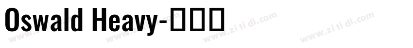 Oswald Heavy字体转换